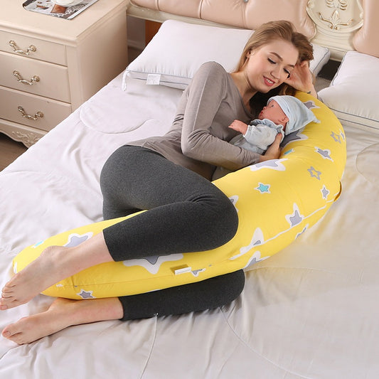 Moon Shape Multifunctional Baby Breastfeeding Pillow For Pregnant Women Maternity Pillow Body Lumbar Cushion Nursing Pillow