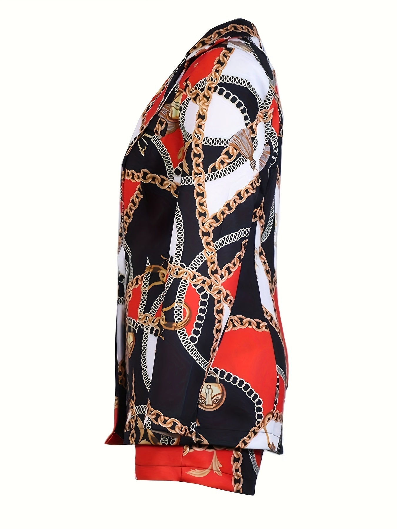 Women's Set Fashion Makeup Fitted Crop Pants 2pcs Blazer Set