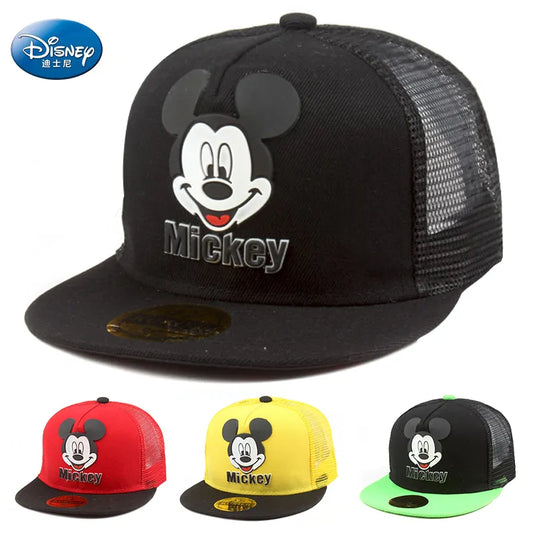 Disney Waflera Mickey Mouse Baby Hat For Children Boy Girl Baseball Cap Fashion Kids Snapback Hip Hop Hat Children's Hats Caps