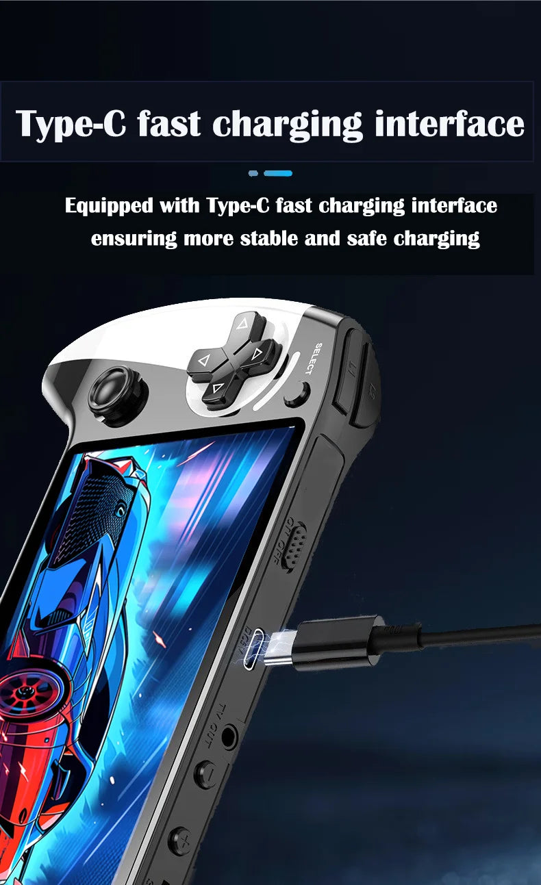 Consola de juegos portátil X9, pantalla HD de 5,5 pulgadas, múltiples idiomas, vídeo retro GBA Arcade, 8 simuladores con 360 °   joysti antideslizante