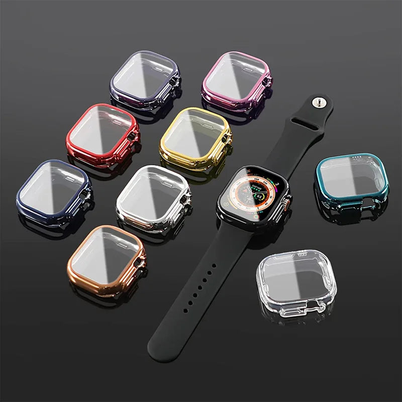 49mm TPU Cover for Apple Watch case Ultra2 49mm 45mm 41mm 38/42/44mm 40mm bumper Screen Protector iWatch series 9 8 7 6 5 4 3 SE