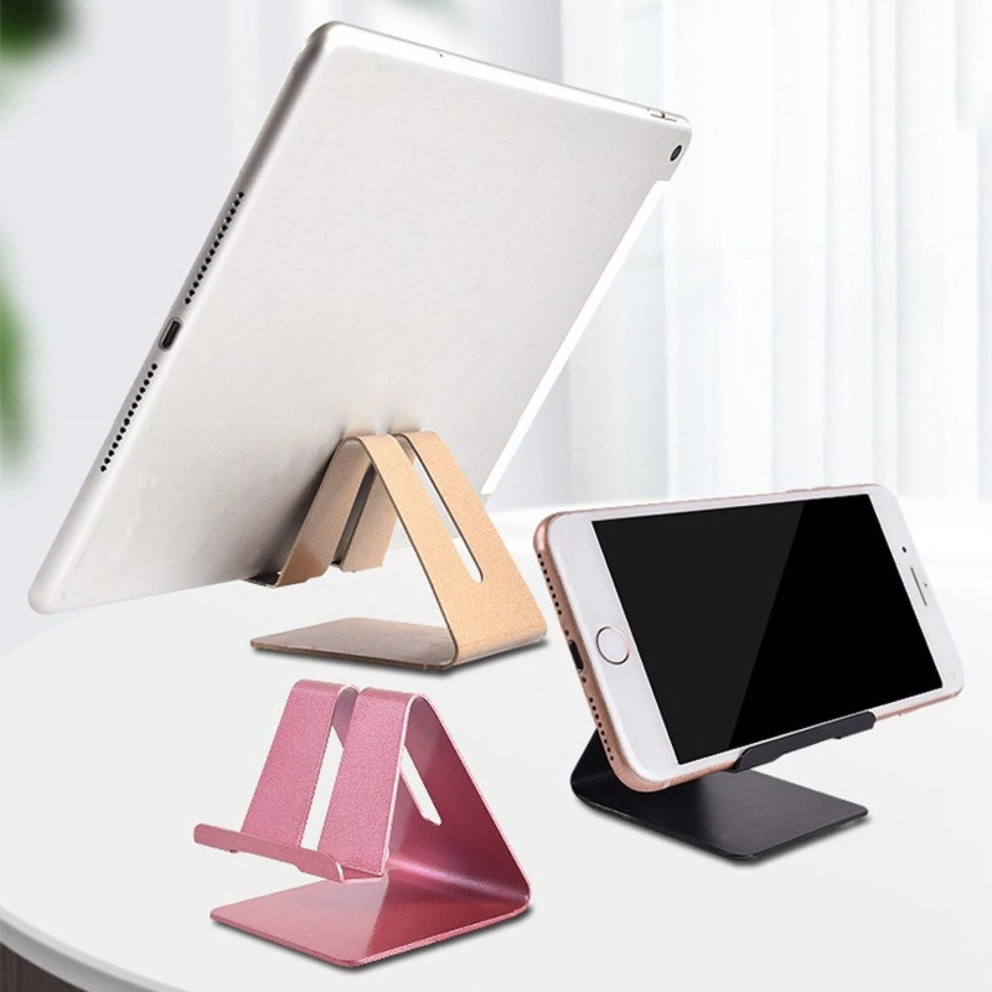 Mobile Phone Holder Portable Desktop Aluminum Alloy Lazy Tablet Phone Stand
