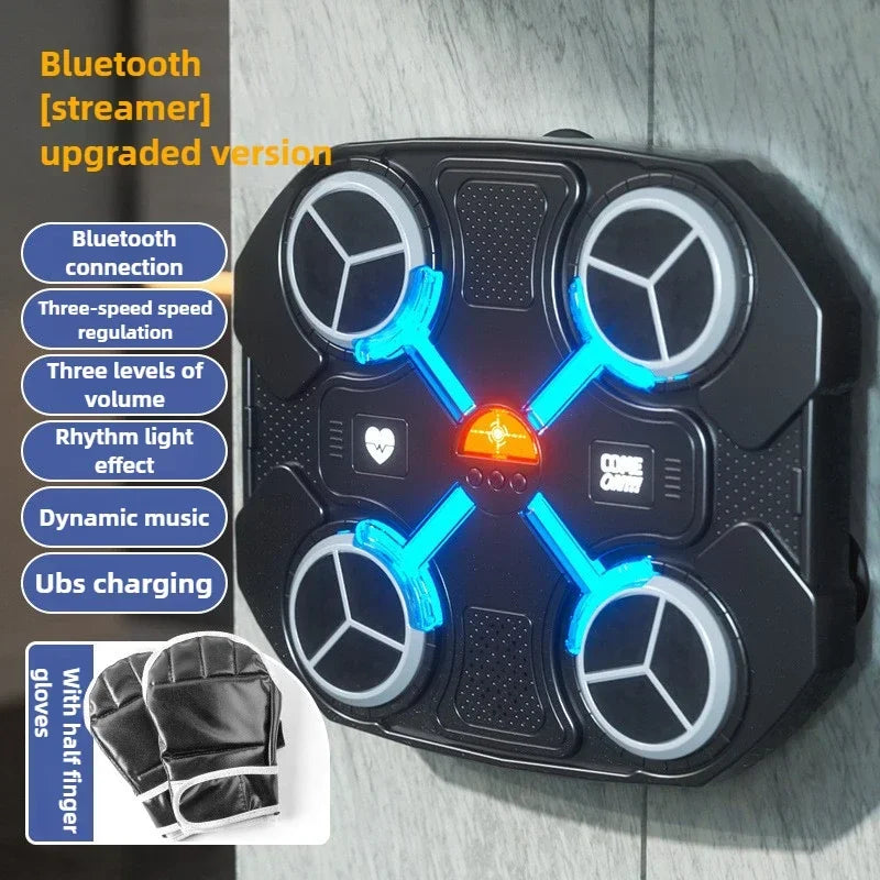 Music Boxing Machine with Music,Bluetooth Music Boxing Machine for Children Wall Mounted,Smart Music Boxing Game