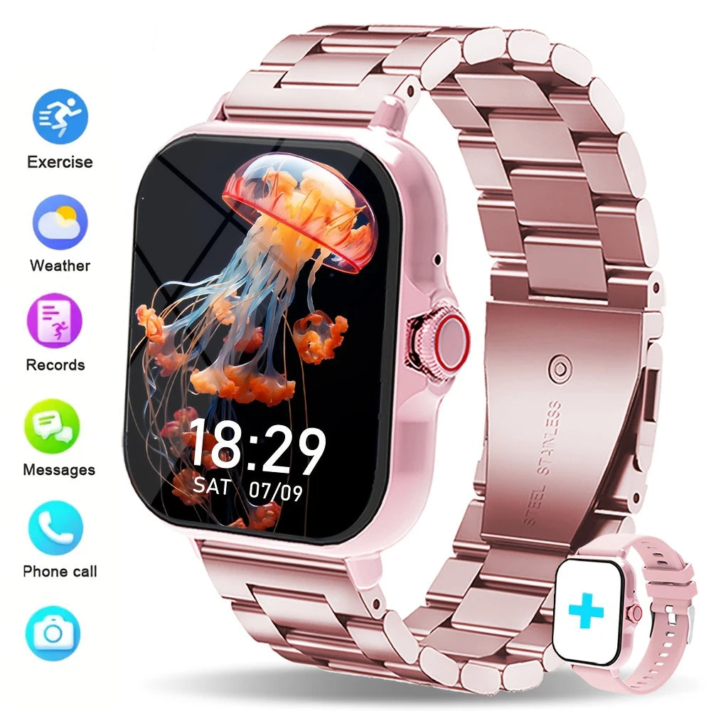 Reloj inteligente con múltiples modos deportivos, puede hacer y recibir llamadas, recordatorios de mensajes, compatible con Android y iPhone