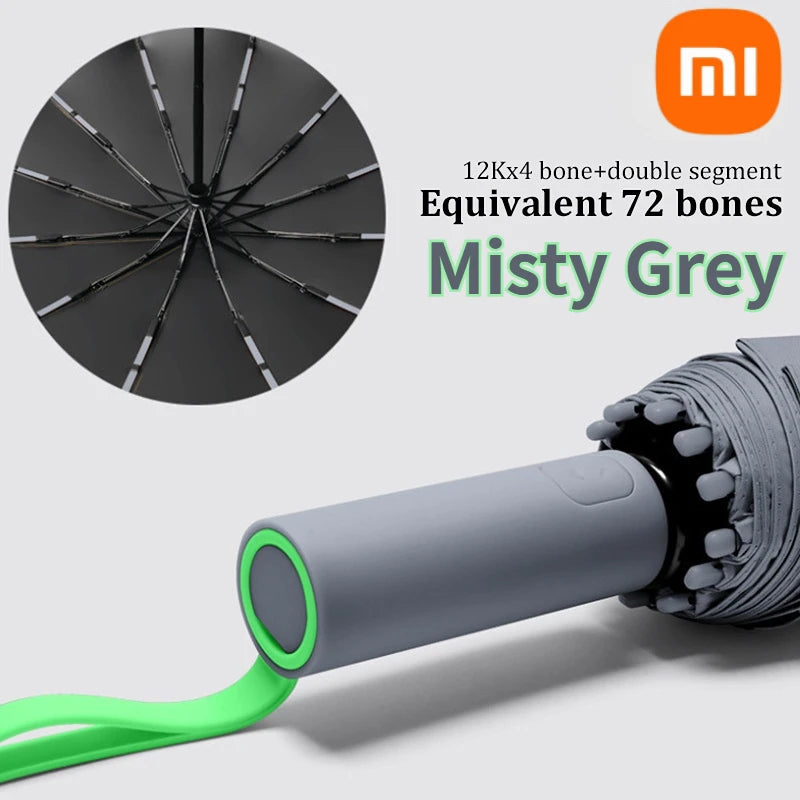 Xiaomi 72 Bone Fully Automatic Umbrella Sun UV Protection Rain Umbrella Folding Umbrella Windproof Strong for Men Women Outdoor