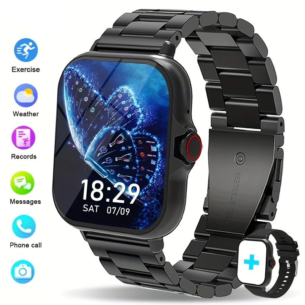 Reloj inteligente con múltiples modos deportivos, puede hacer y recibir llamadas, recordatorios de mensajes, compatible con Android y iPhone