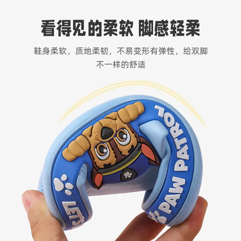 Cartoo Paw Patrol Bathroom Non-slip Children's Slippers Kawaii Boys Girls Puppy Patrol Chase Skye Figures One Word Drag Children