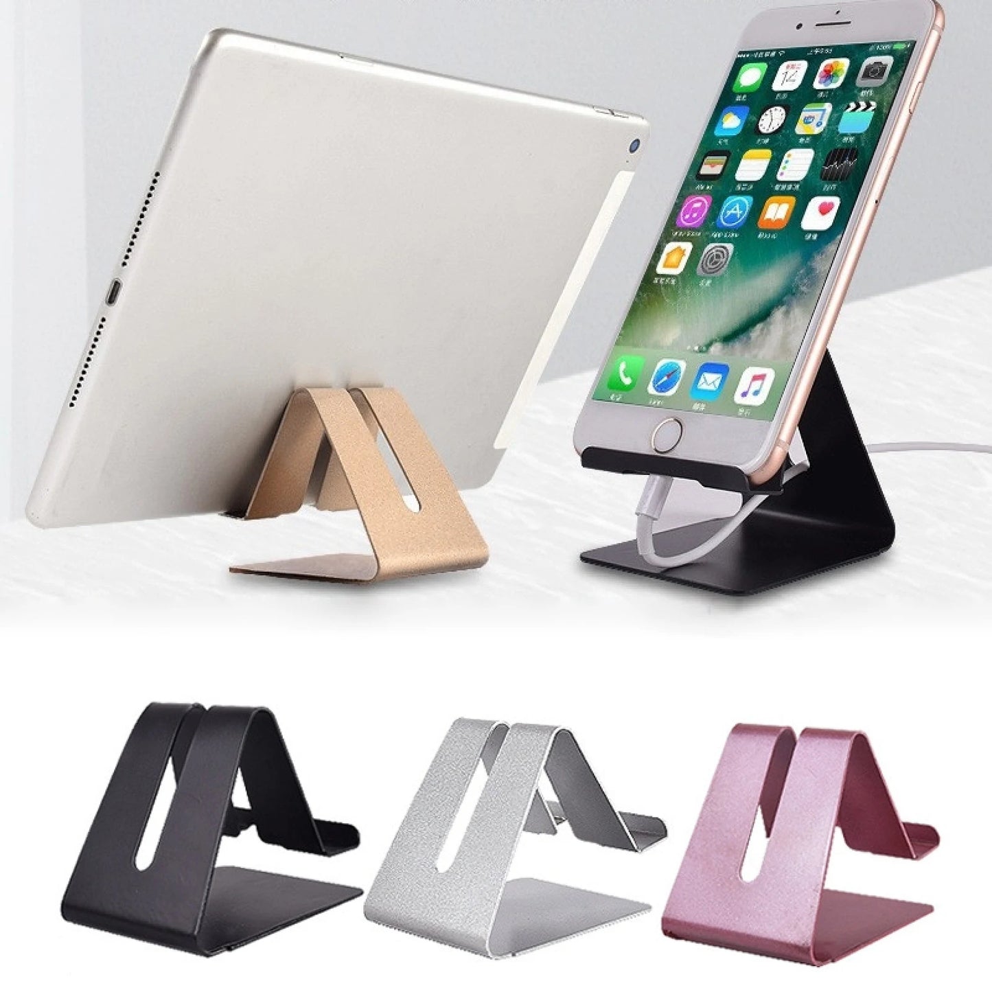 Mobile Phone Holder Portable Desktop Aluminum Alloy Lazy Tablet Phone Stand